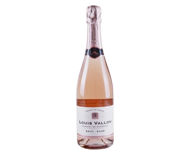 Вино игристое ЛУИ ВАЛЛОН Креман де Бордо розовое брют выдержанное 12% 750мл / интернет-магазин напитков Лоза в Улан-Удэ