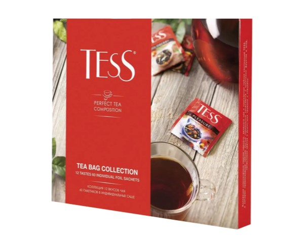 Подарочный набор Чай ТЕСС Ассорти 60пак*2г / интернет-магазин напитков Лоза в Улан-Удэ