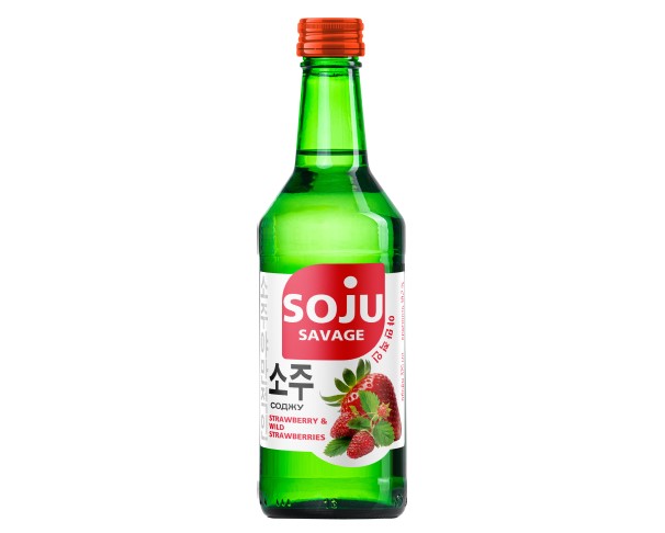 Аперитив СОДЖУ Савэч Клубника и Земляника 18,2% 375мл (СТМ) / интернет-магазин напитков Лоза в Улан-Удэ
