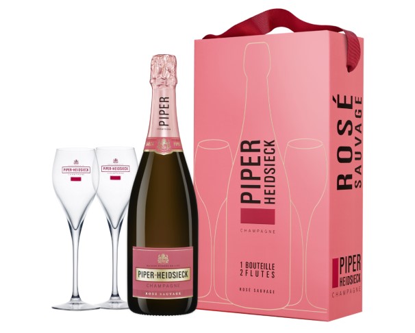 Вино игристое ПАЙПЕР-ХАЙДСИК Розе Соваж Брют розовое брют 12% 750мл п/у+2 бок / интернет-магазин напитков Лоза в Улан-Удэ