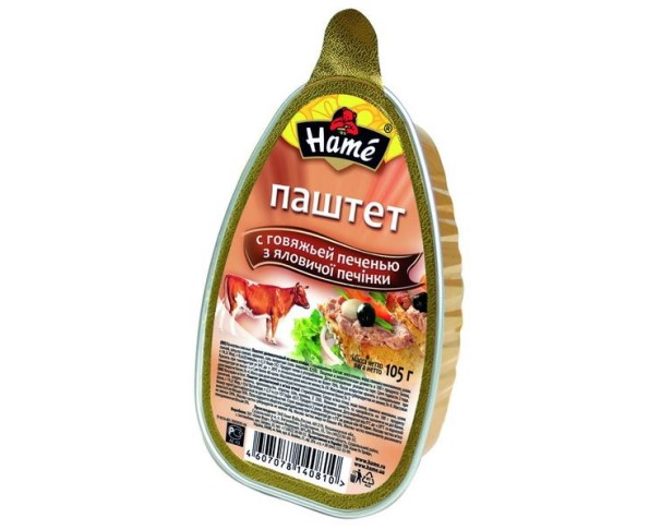 Паштет HAME Люкс из говяжьей печени 100г / интернет-магазин напитков Лоза в Улан-Удэ