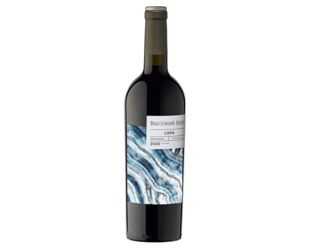 Вино России ВЫСОКИЙ БЕРЕГ Сира красное сухое 13,5-15,5% 750мл / интернет-магазин напитков Лоза в Улан-Удэ