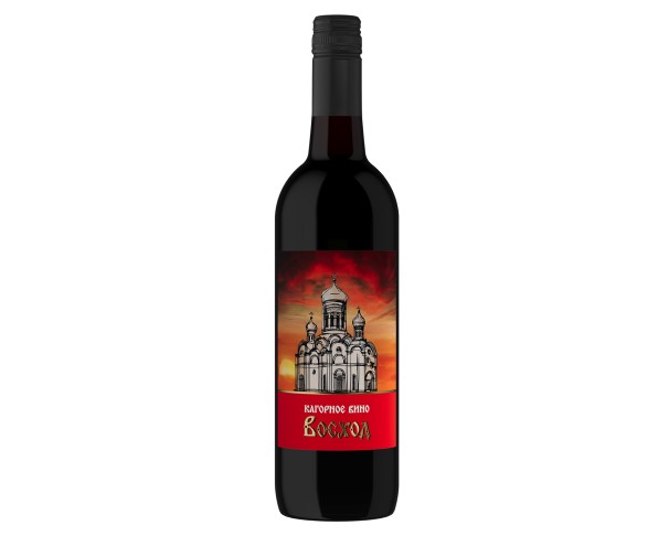 Вино России ВОСХОД Кагорное красное сладкое 10-12% 700мл / интернет-магазин напитков Лоза в Улан-Удэ