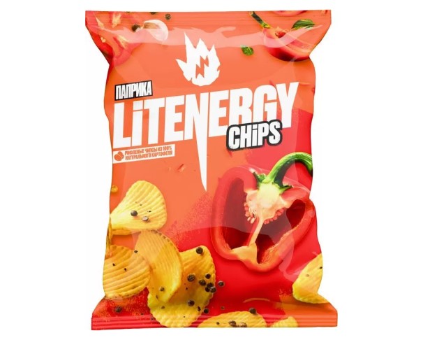 Чипсы ЛИТ ЭНЕРДЖИ Паприка 120г / интернет-магазин напитков Лоза в Улан-Удэ