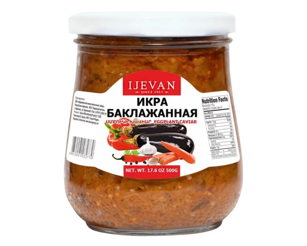 Икра ИДЖЕВАН Баклажанная 500г / интернет-магазин напитков Лоза в Улан-Удэ