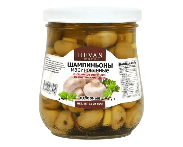 Шампиньоны ИДЖЕВАН Маринованные 455г / интернет-магазин напитков Лоза в Улан-Удэ