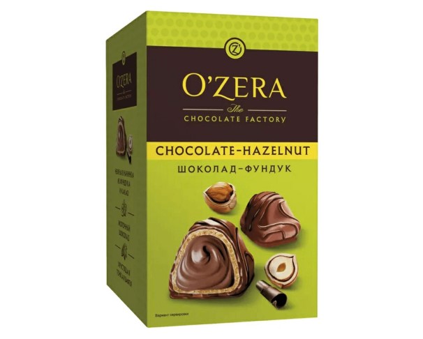 Конфеты OZERA с ореховой нач в молочном шок 150г / интернет-магазин напитков Лоза в Улан-Удэ
