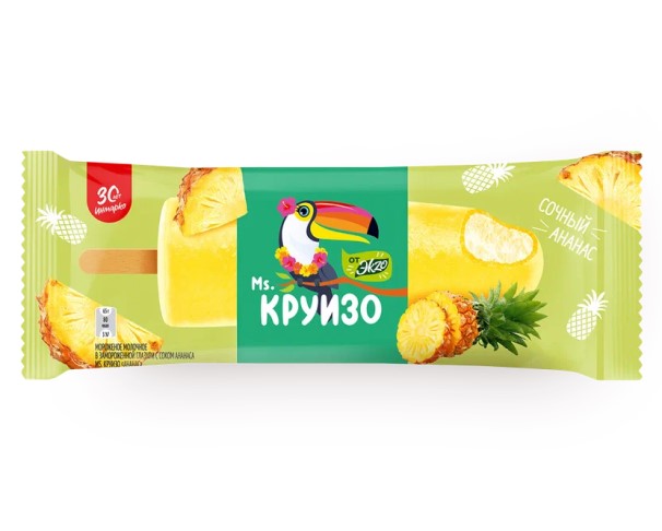 Эскимо ИНМАРКО MS.КРУИЗО Ананас 65г / интернет-магазин напитков Лоза в Улан-Удэ