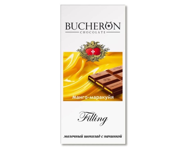 Шоколад Bucheron Filing молочный с нач манго-маракуйя 85г / интернет-магазин напитков Лоза в Улан-Удэ