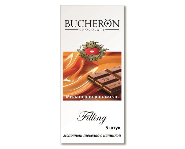 Шоколад Bucheron Filing молочный с нач миланская карамель 85г / интернет-магазин напитков Лоза в Улан-Удэ
