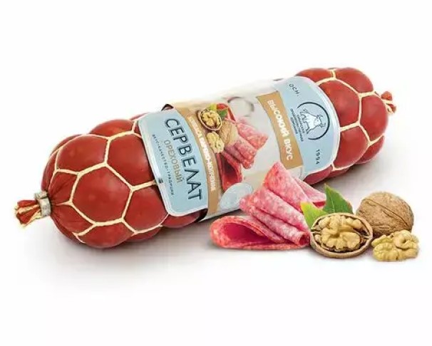 Колбаса ВЫСОКИЙ ВКУС Ореховый в/к 250г в/у / интернет-магазин напитков Лоза в Улан-Удэ