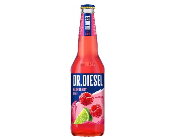 Пивной напиток ДОКТОР ДИЗЕЛЬ Малина лайм 5% 400мл ст/б / интернет-магазин напитков Лоза в Улан-Удэ
