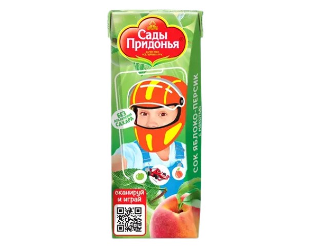 Нектар САДЫ ПРИДОНЬЯ Персик 200мл т/п / интернет-магазин напитков Лоза в Улан-Удэ