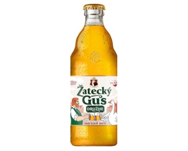 Пиво ЖАТЕЦКИЙ ГУСЬ Друже 4,3% 450мл ст/б / интернет-магазин напитков Лоза в Улан-Удэ