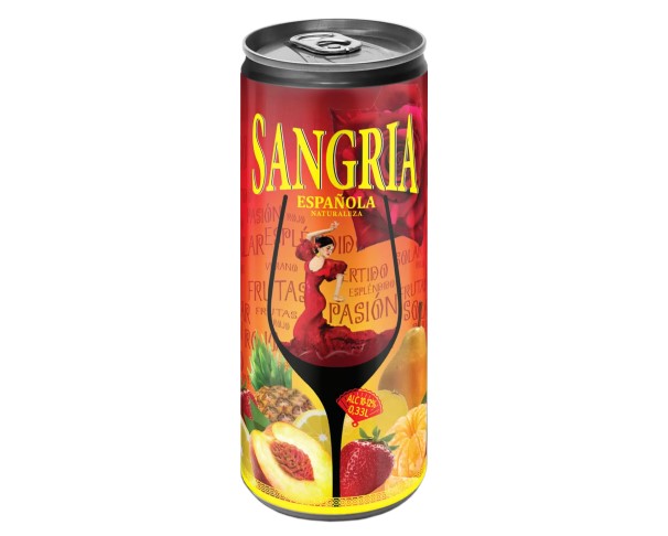 Алкогольная продукция САНГРИЯ ЭСПАНЬОЛА Натуралеза полусладкая 12% 330мл ж/б / интернет-магазин напитков Лоза в Улан-Удэ