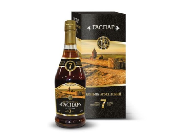Коньяк ГАСПАР КВ 7 лет 40% 500мл п/у / интернет-магазин напитков Лоза в Улан-Удэ