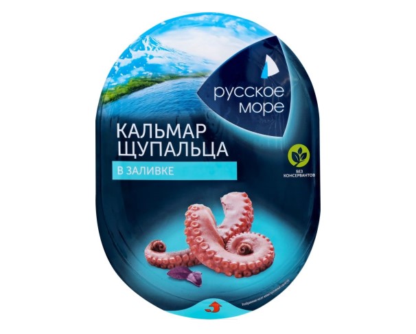 Щупальца кальмара РУССКОЕ МОРЕ в заливке 180г / интернет-магазин напитков Лоза в Улан-Удэ