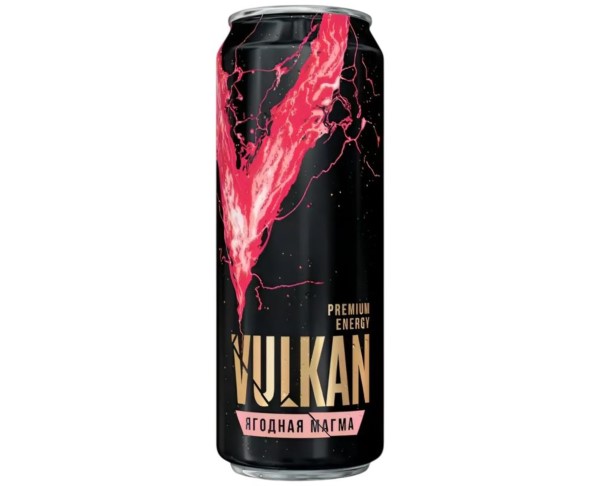 *Напиток энергетический ВУЛКАН Малина гранат 450мл ж/б / интернет-магазин напитков Лоза в Улан-Удэ