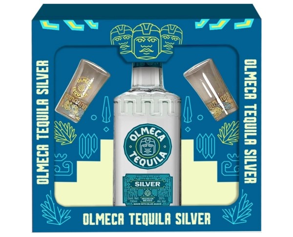 Напиток текила ОЛЬМЕКА Сильвер 35% 700мл п/у + 2 шота / интернет-магазин напитков Лоза в Улан-Удэ