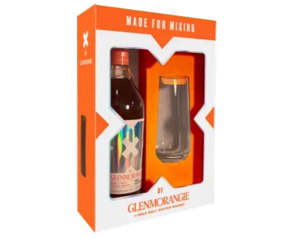 Виски ГЛЕНМОРАНДЖИ Икс бай односолодовый 40% 750мл п/у + стакан / интернет-магазин напитков Лоза в Улан-Удэ