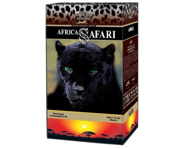 Вино России АФРИКАНСКОЕ САФАРИ красное полусухое 10-12% 2л т/п / интернет-магазин напитков Лоза в Улан-Удэ