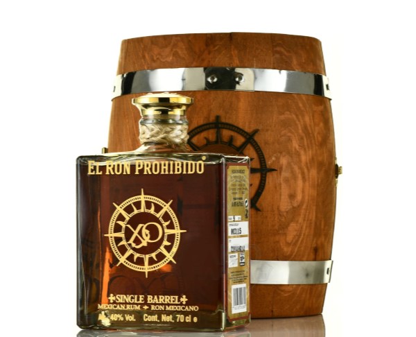 Ром ЭЛЬ РОН ПРОХИБИДО ХО 40% 700мл п/у + 3 бокала (бочонок) / интернет-магазин напитков Лоза в Улан-Удэ