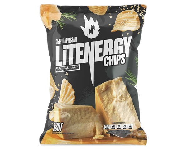 Чипсы ЛИТ ЭНЕРДЖИ Пармезан 120г / интернет-магазин напитков Лоза в Улан-Удэ