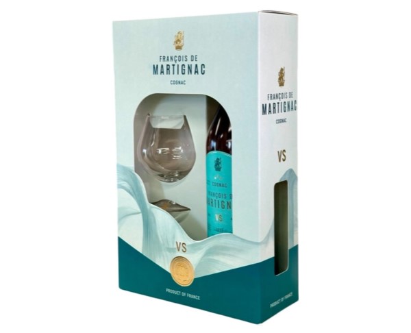 Коньяк ДЕ МАРТИНЬЯК VS 40% 700мл п/у + бокал / интернет-магазин напитков Лоза в Улан-Удэ