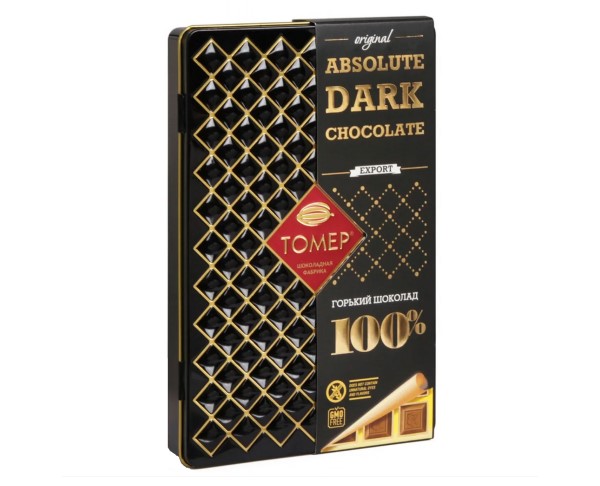 Шоколад ТОМЕР горький 100% 90г ж/б / интернет-магазин напитков Лоза в Улан-Удэ