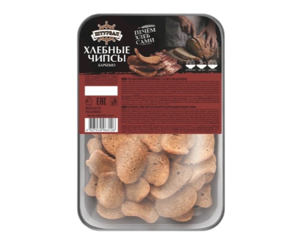 Чипсы ШТУРВАЛ хлебные барбекю 170г / интернет-магазин напитков Лоза в Улан-Удэ