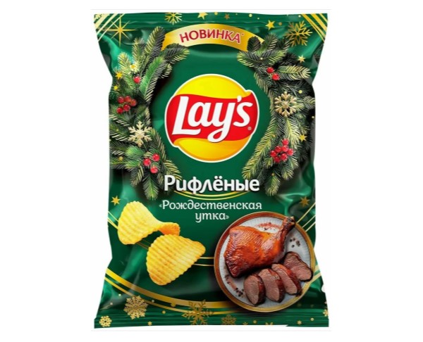 Чипсы ЛЭЙС Рождественская утка 105г / интернет-магазин напитков Лоза в Улан-Удэ