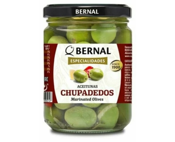 Оливки БЕРНАЛ Chupadedos с/к 436г ст/б / интернет-магазин напитков Лоза в Улан-Удэ