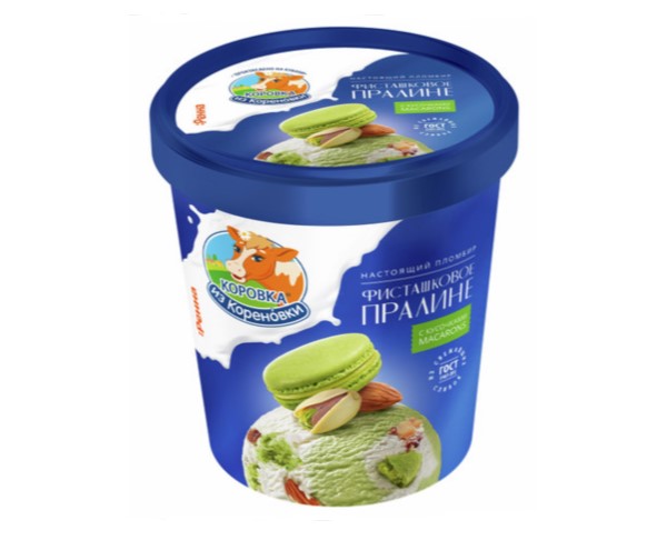 Мороженое Пломбир Фисташковое пралине 300гр БЗМЖ / интернет-магазин напитков Лоза в Улан-Удэ