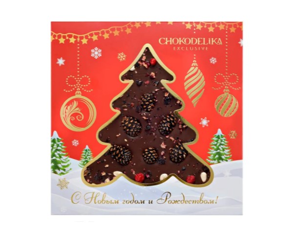 Шоколад ШОКОДЕЛИКА темный Таёжный подарок 150г / интернет-магазин напитков Лоза в Улан-Удэ