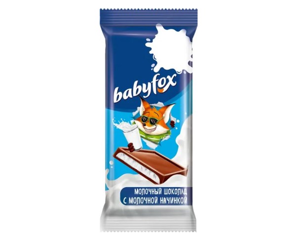 Шоколад Babyfox с молочной начинкой 24г / интернет-магазин напитков Лоза в Улан-Удэ