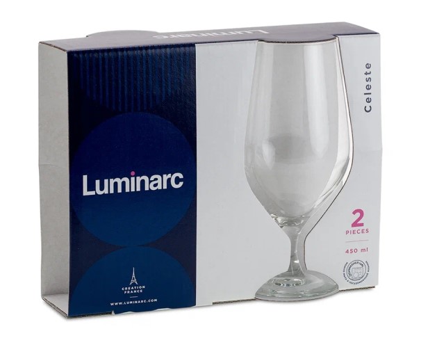 Набор бокалов Luminarc Селест д/пива 450мл 2шт / интернет-магазин напитков Лоза в Улан-Удэ