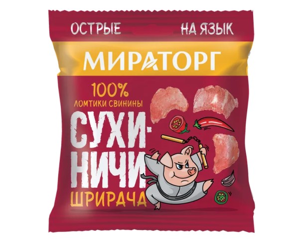 Сухиничи МИРАТОРГ из свинины шрирача 40г / интернет-магазин напитков Лоза в Улан-Удэ