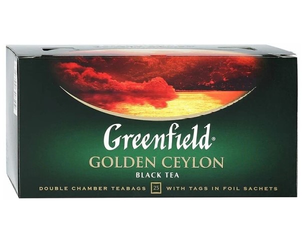 Чай GREENFIELD Golden ceylon 25*2г / интернет-магазин напитков Лоза в Улан-Удэ
