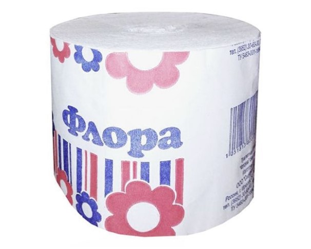 Бумага ФЛОРА туалетная без втулки / интернет-магазин напитков Лоза в Улан-Удэ
