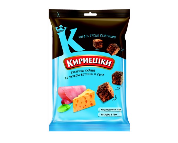 Сухарики КИРИЕШКИ Ветчина и сыр 40 г / интернет-магазин напитков Лоза в Улан-Удэ