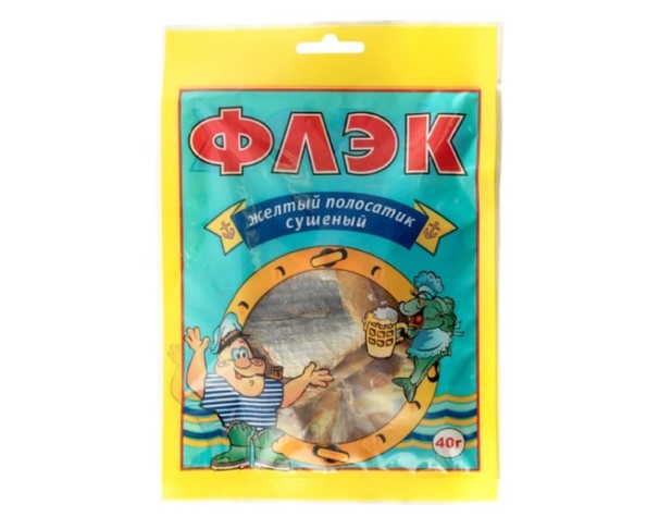 Рыба ФЛЭК Желтый полосатик 40г / интернет-магазин напитков Лоза в Улан-Удэ