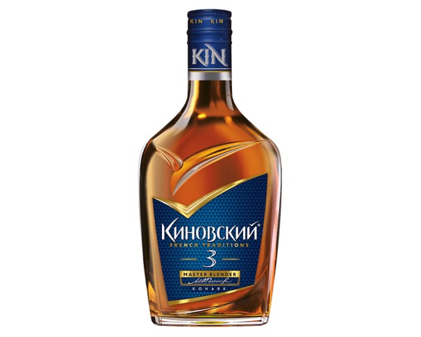 Коньяк России КИНОВСКИЙ 3года 250мл фляжка / интернет-магазин напитков Лоза в Улан-Удэ