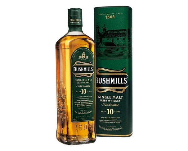 Виски БУШМИЛЛС Молт 10 лет односолодовый 700мл туба / интернет-магазин напитков Лоза в Улан-Удэ