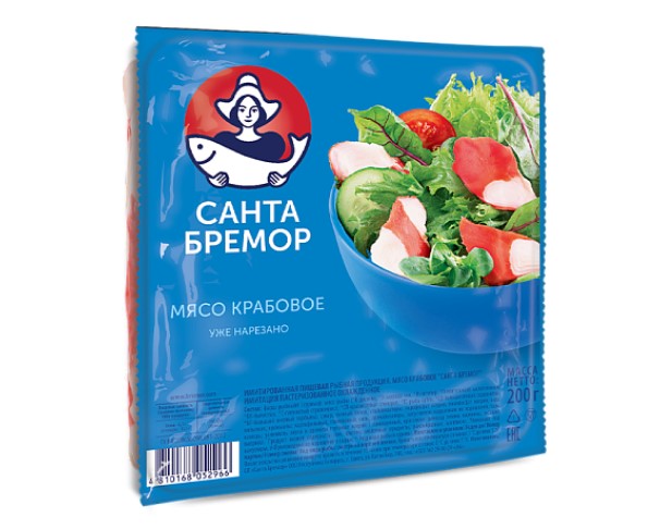 Мясо САНТА БРЕМОР Крабовое 200г / интернет-магазин напитков Лоза в Улан-Удэ