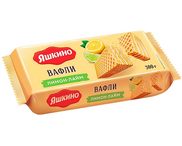 Вафли ЯШКИНО лимон-лайм 300г / интернет-магазин напитков Лоза в Улан-Удэ