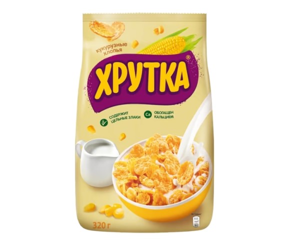 Готовый завтрак ХРУТКА хлопья кукурузные 290/320г / интернет-магазин напитков Лоза в Улан-Удэ