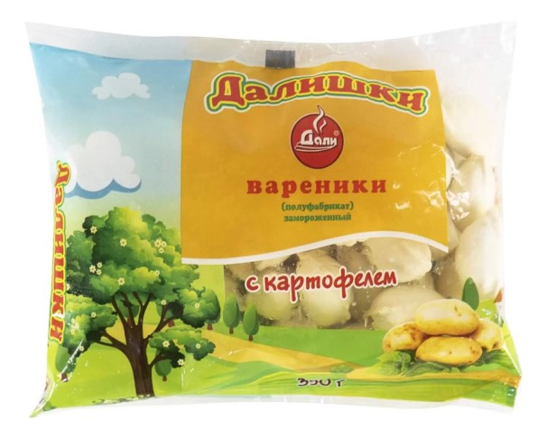 Вареники ДАЛИШКИ с картофелем 350г / интернет-магазин напитков Лоза в Улан-Удэ