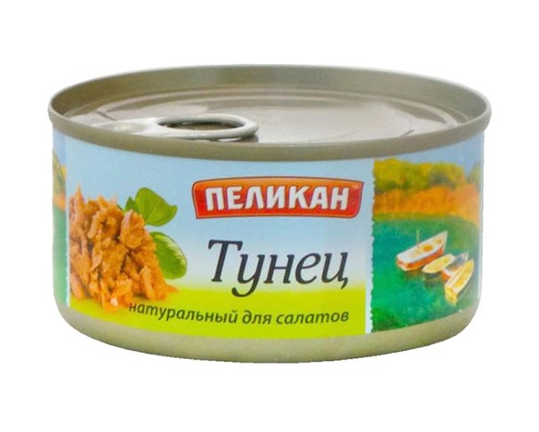 Тунец ПЕЛИКАН для салатов натуральный 185г ж/б / интернет-магазин напитков Лоза в Улан-Удэ