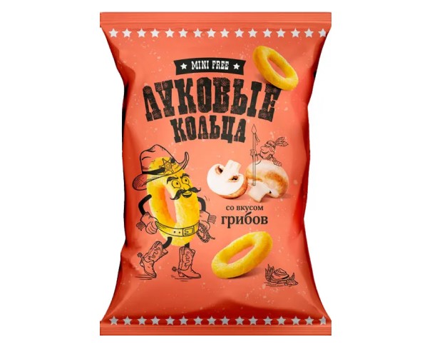 Чипсы МИНИ ФРИ Луковые кольца грибы 45 г / интернет-магазин напитков Лоза в Улан-Удэ