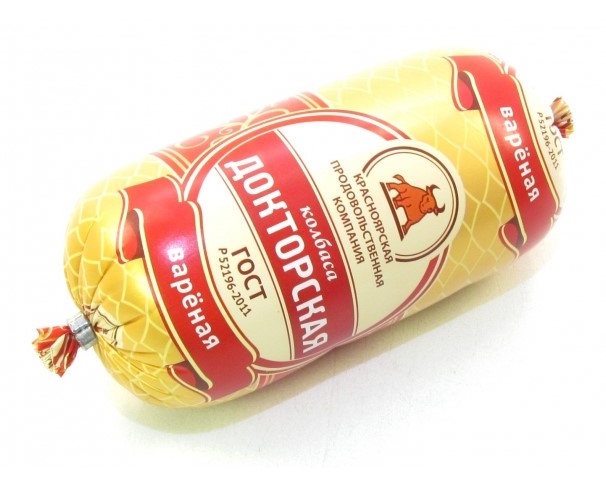 Колбаса КРАСНОЯРСКАЯ ПК Докторская вареная 450г / интернет-магазин напитков Лоза в Улан-Удэ